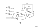 Diagram for 1993 BMW 850Ci Tail Light - 63218354269