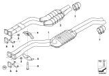 Diagram for 2005 BMW 330Ci Exhaust Pipe - 18107504168