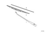 Diagram for 1983 BMW 633CSi Wiper Arm - 61611367381