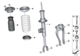 Diagram for BMW 540d xDrive Shock Absorber - 31316866609