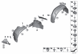 Diagram for 2017 BMW X5 Fender Splash Shield - 51717290853