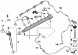 Diagram for 2017 BMW X3 Fuel Injector - 13537810702