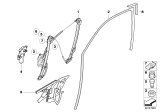 Diagram for 2002 BMW X5 Window Channel - 51327020577