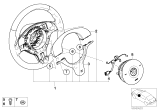 Diagram for 2001 BMW 325xi Steering Wheel - 32342282021