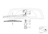 Diagram for 2001 BMW 325xi Windshield Wiper - 61628220830