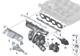 Diagram for BMW 530i Exhaust Manifold - 11658631904