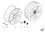 Diagram for 2008 BMW 135i Alloy Wheels - 36116775621