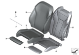 Diagram for BMW X3 M Seat Cushion Pad - 52106994373