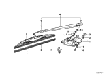 Diagram for 1996 BMW 318ti Wiper Arm - 61628357517