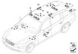 Diagram for 2004 BMW 525i Interior Light Bulb - 63316962057