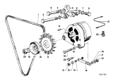 Diagram for 1979 BMW 320i Alternator Pulley - 12311361611