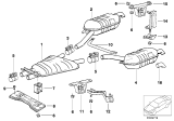 Diagram for BMW 740iL Tail Pipe - 18121742962