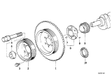 Diagram for BMW 525iT Crankshaft Pulley - 11231730311