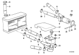 Diagram for 1994 BMW 850Ci Cooling Hose - 64211383407