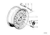 Diagram for 1994 BMW 525i Alloy Wheels - 36111120749