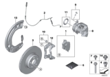 Diagram for 2019 BMW Z4 Brake Pad Sensor - 34356877085