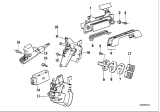 Diagram for 1991 BMW 535i Door Handle - 51228138951