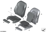 Diagram for BMW 330i xDrive Seat Cushion Pad - 52106994383