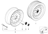 Diagram for BMW Z3 Alloy Wheels - 36111092408