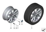 Diagram for BMW X3 Alloy Wheels - 36116787575