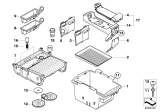 Diagram for 2008 BMW X5 Cup Holder - 51166954943