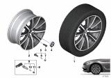 Diagram for 2020 BMW 530e Alloy Wheels - 36116874441