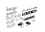 Diagram for 1975 BMW 3.0Si Emblem - 51141816996