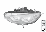 Diagram for 2018 BMW M4 Headlight - 63117478159