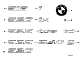 Diagram for 1990 BMW 535i Emblem - 51148137276