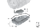 Diagram for BMW X6 Transmission Pan - 24117595893
