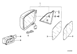 Diagram for 1984 BMW 528e Side View Mirrors - 51161885081