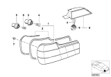 Diagram for 1992 BMW 735i Tail Light - 63211379498