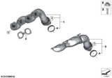 Diagram for BMW X5 Exhaust Manifold - 11627525076