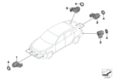 Diagram for BMW 640i xDrive Gran Coupe Parking Assist Distance Sensor - 66209233036