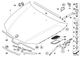 Diagram for 2007 BMW 335xi Hood Lift Support - 51237060550