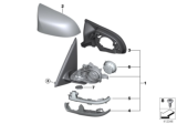 Diagram for BMW X6 M Side View Mirrors - 51168061675