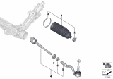 Diagram for 2012 BMW X5 M Tie Rod End - 32106793497