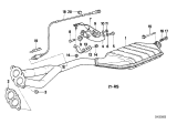 Diagram for BMW 318i Exhaust Pipe - 18301723758