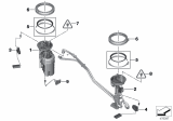 Diagram for 2016 BMW X5 Fuel Level Sensor - 16117387174