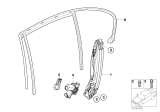 Diagram for BMW 760Li Window Regulator - 51357202481