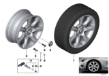 Diagram for BMW 328i GT xDrive Alloy Wheels - 36116796246
