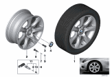 Diagram for 2018 BMW 340i GT xDrive Alloy Wheels - 36116796246