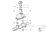 Diagram for 1993 BMW 320i Brake Fluid Level Sensor - 34321163815