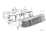 Diagram for 1977 BMW 320i Tail Light - 63211367479