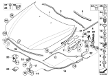 Diagram for BMW 550i Hood Cable - 51237184454