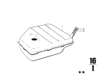 Diagram for 1970 BMW 2800 Fuel Cap - 16111103704