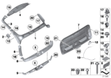 Diagram for 2011 BMW 550i GT Door Latch Cable - 51247238658