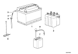 Diagram for 1994 BMW 325i Batteries - 61218361050