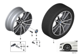 Diagram for 2019 BMW 330i Alloy Wheels - 36116883522