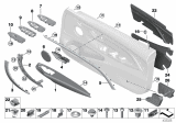 Diagram for BMW 340i GT xDrive Interior Door Handle - 51417279342